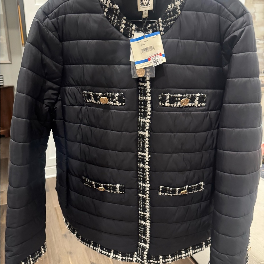 Chic Black Quilted Jacket
